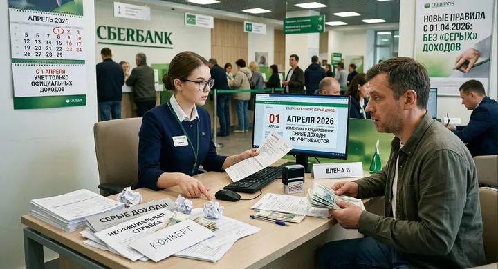 С 1 апреля 2026 года банки перестанут учитывать «серые» доходы клиентов!